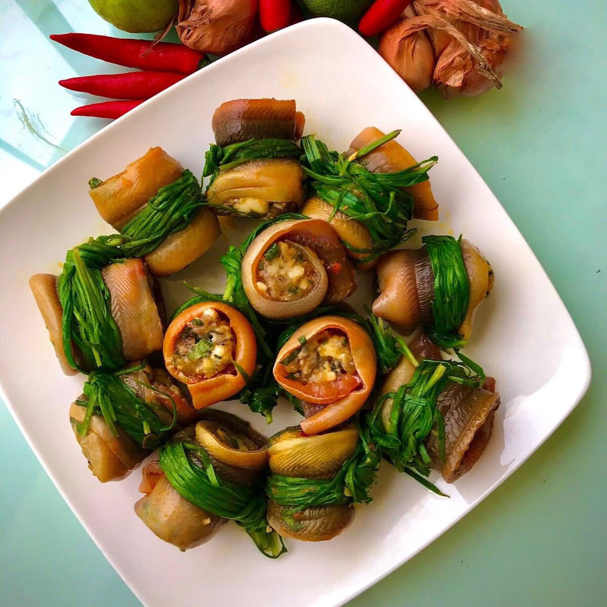 Lươn Cuộn Thịt